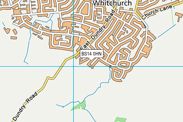 BS14 0HN map - OS VectorMap District (Ordnance Survey)