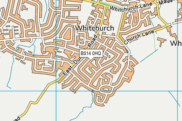 BS14 0HQ map - OS VectorMap District (Ordnance Survey)