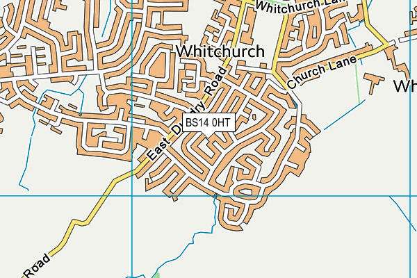 BS14 0HT map - OS VectorMap District (Ordnance Survey)