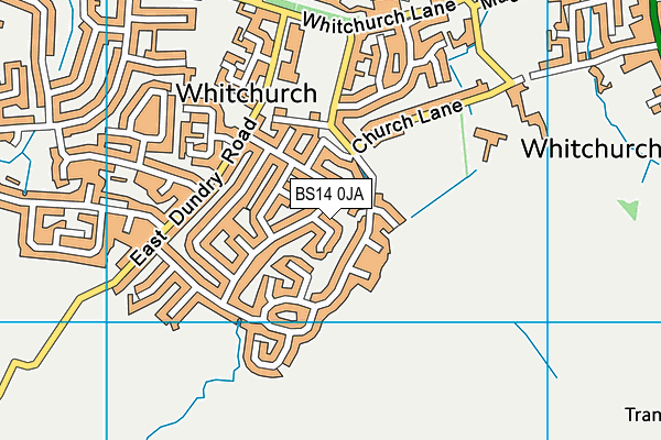 BS14 0JA map - OS VectorMap District (Ordnance Survey)