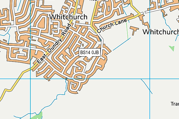 BS14 0JB map - OS VectorMap District (Ordnance Survey)