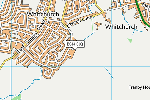 BS14 0JQ map - OS VectorMap District (Ordnance Survey)