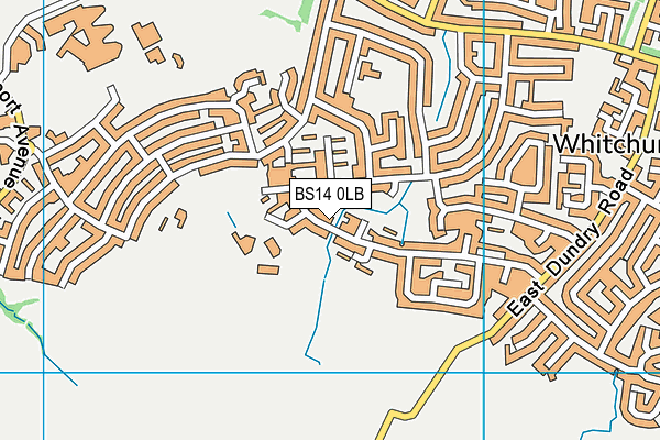 BS14 0LB map - OS VectorMap District (Ordnance Survey)