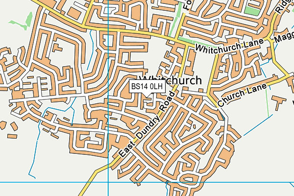 BS14 0LH map - OS VectorMap District (Ordnance Survey)