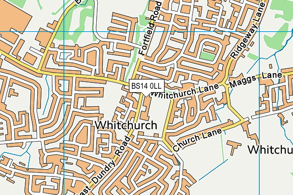 Bridge Farm Primary School map (BS14 0LL) - OS VectorMap District (Ordnance Survey)