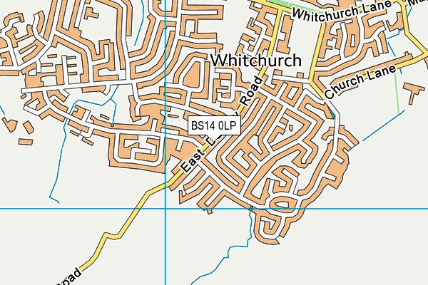 BS14 0LP map - OS VectorMap District (Ordnance Survey)