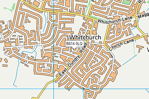 BS14 0LQ map - OS VectorMap District (Ordnance Survey)