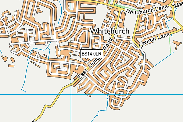 BS14 0LR map - OS VectorMap District (Ordnance Survey)