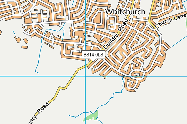 BS14 0LS map - OS VectorMap District (Ordnance Survey)