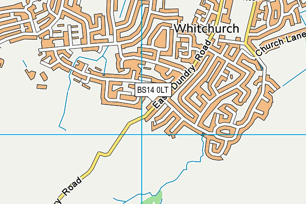 BS14 0LT map - OS VectorMap District (Ordnance Survey)