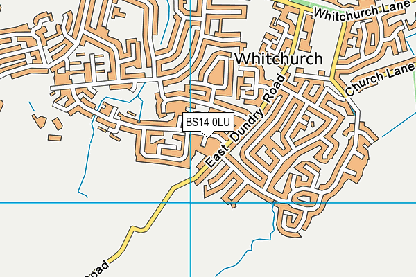 BS14 0LU map - OS VectorMap District (Ordnance Survey)