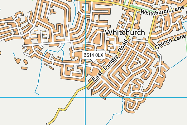 BS14 0LX map - OS VectorMap District (Ordnance Survey)