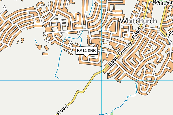 BS14 0NB map - OS VectorMap District (Ordnance Survey)