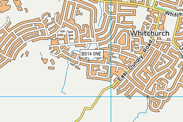 BS14 0NE map - OS VectorMap District (Ordnance Survey)