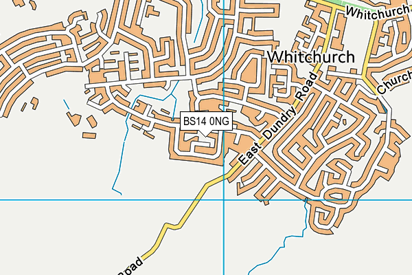 BS14 0NG map - OS VectorMap District (Ordnance Survey)