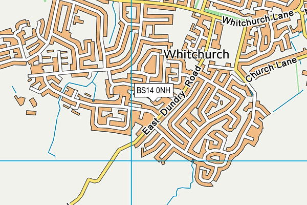 BS14 0NH map - OS VectorMap District (Ordnance Survey)