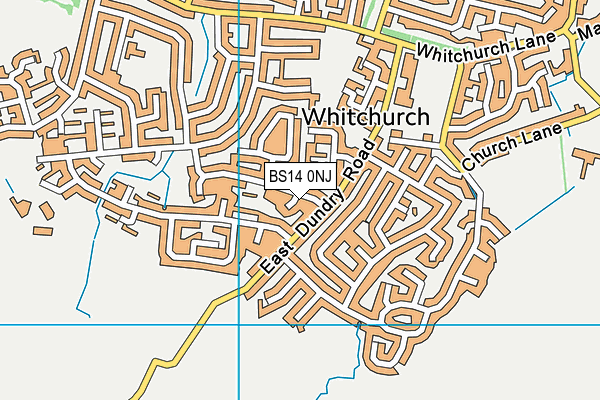 BS14 0NJ map - OS VectorMap District (Ordnance Survey)