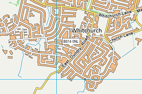 BS14 0NL map - OS VectorMap District (Ordnance Survey)