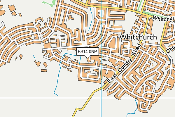 BS14 0NP map - OS VectorMap District (Ordnance Survey)
