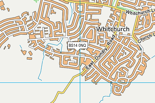 BS14 0NQ map - OS VectorMap District (Ordnance Survey)