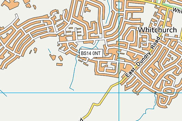 BS14 0NT map - OS VectorMap District (Ordnance Survey)