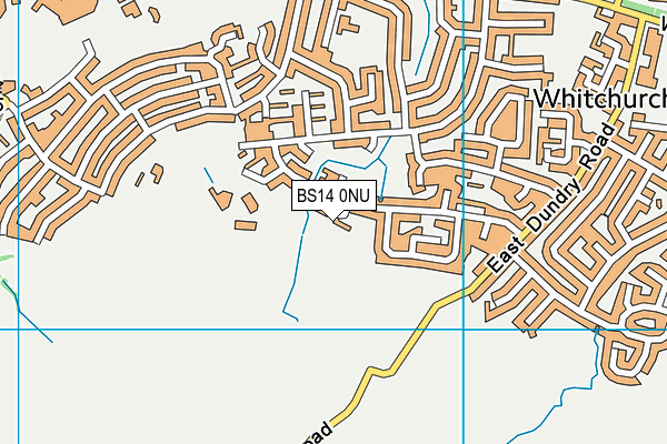 BS14 0NU map - OS VectorMap District (Ordnance Survey)