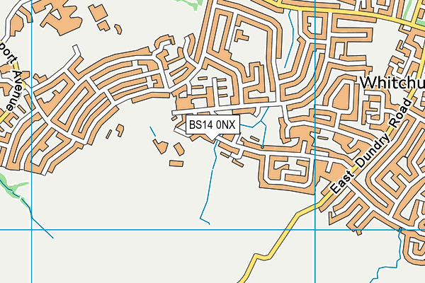 BS14 0NX map - OS VectorMap District (Ordnance Survey)