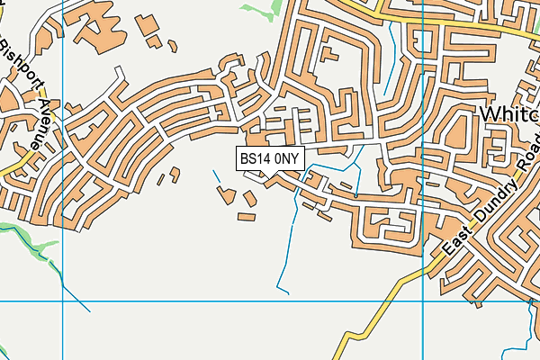 BS14 0NY map - OS VectorMap District (Ordnance Survey)