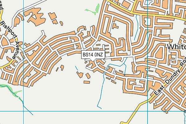 BS14 0NZ map - OS VectorMap District (Ordnance Survey)