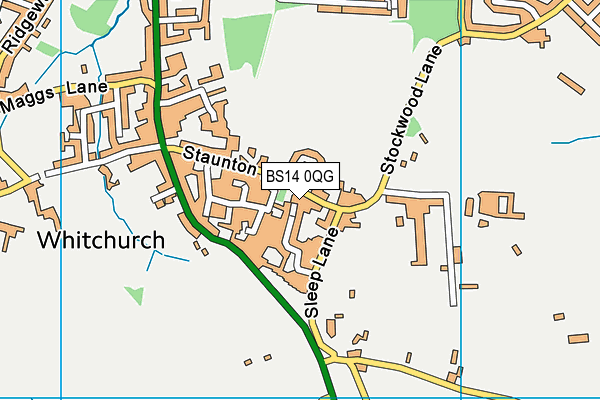 Map of STAUNTON MEWS (MANAGEMENT) LIMITED at district scale
