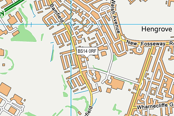 BS14 0RF map - OS VectorMap District (Ordnance Survey)