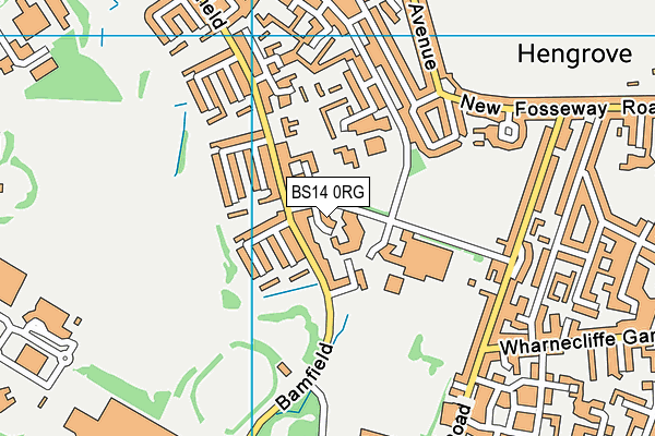 BS14 0RG map - OS VectorMap District (Ordnance Survey)