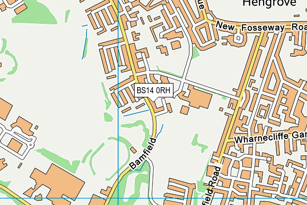 BS14 0RH map - OS VectorMap District (Ordnance Survey)