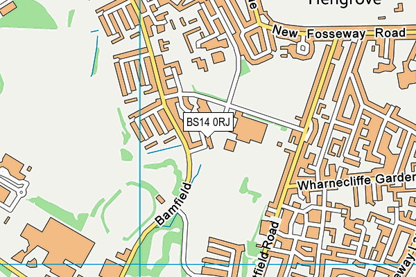 BS14 0RJ map - OS VectorMap District (Ordnance Survey)