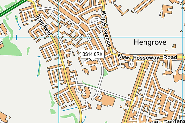 BS14 0RX map - OS VectorMap District (Ordnance Survey)