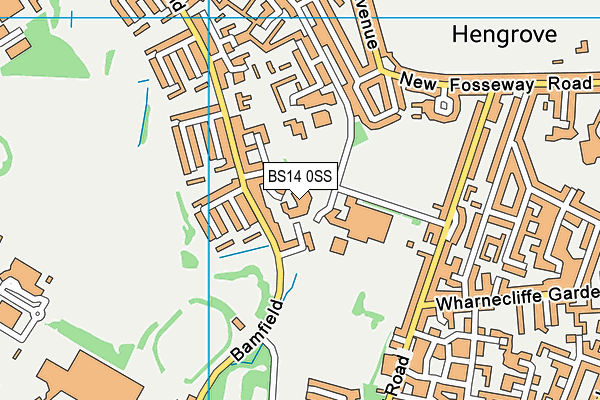 BS14 0SS map - OS VectorMap District (Ordnance Survey)