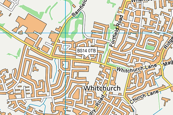 BS14 0TB map - OS VectorMap District (Ordnance Survey)