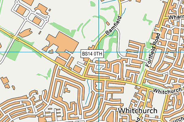 BS14 0TH map - OS VectorMap District (Ordnance Survey)