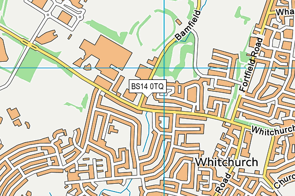 BS14 0TQ map - OS VectorMap District (Ordnance Survey)