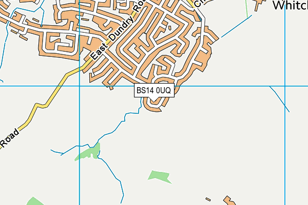 BS14 0UQ map - OS VectorMap District (Ordnance Survey)