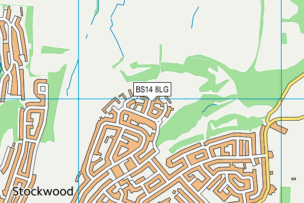 BS14 8LG map - OS VectorMap District (Ordnance Survey)