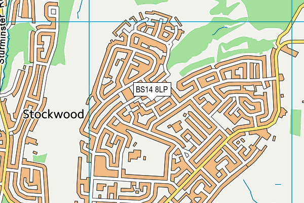 BS14 8LP map - OS VectorMap District (Ordnance Survey)