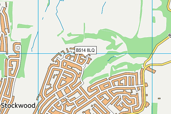 BS14 8LQ map - OS VectorMap District (Ordnance Survey)