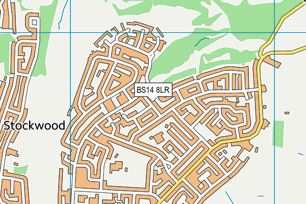 BS14 8LR map - OS VectorMap District (Ordnance Survey)