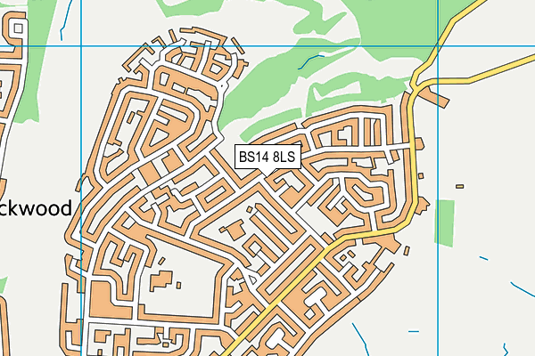 BS14 8LS map - OS VectorMap District (Ordnance Survey)