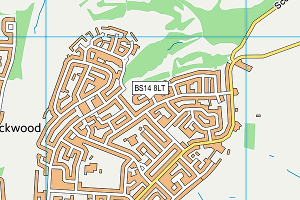 BS14 8LT map - OS VectorMap District (Ordnance Survey)