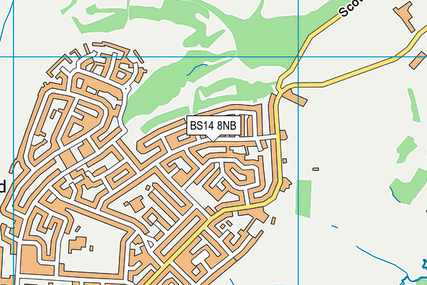 BS14 8NB map - OS VectorMap District (Ordnance Survey)