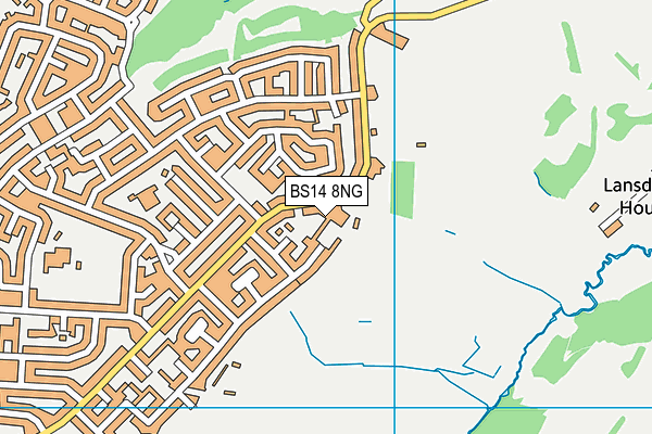 BS14 8NG map - OS VectorMap District (Ordnance Survey)