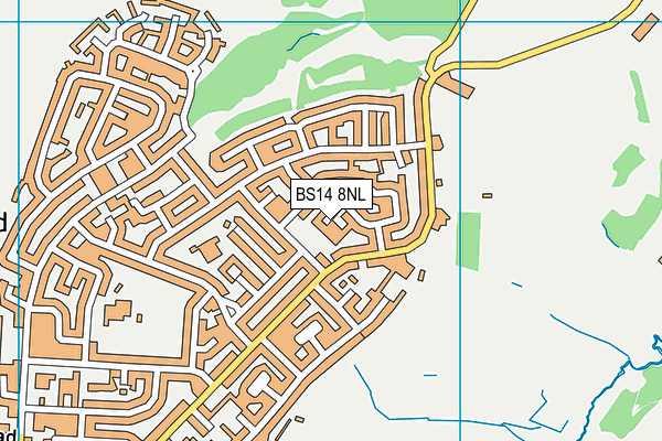 BS14 8NL map - OS VectorMap District (Ordnance Survey)