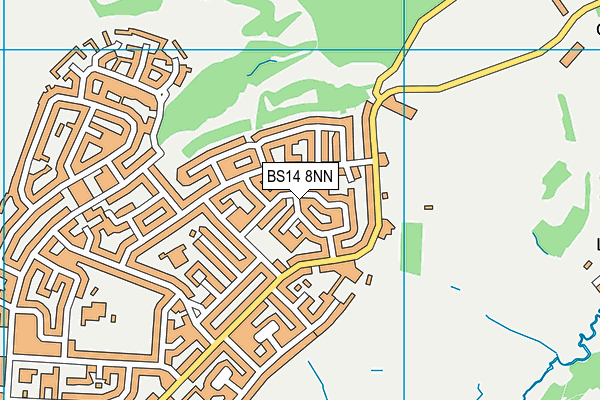 BS14 8NN map - OS VectorMap District (Ordnance Survey)